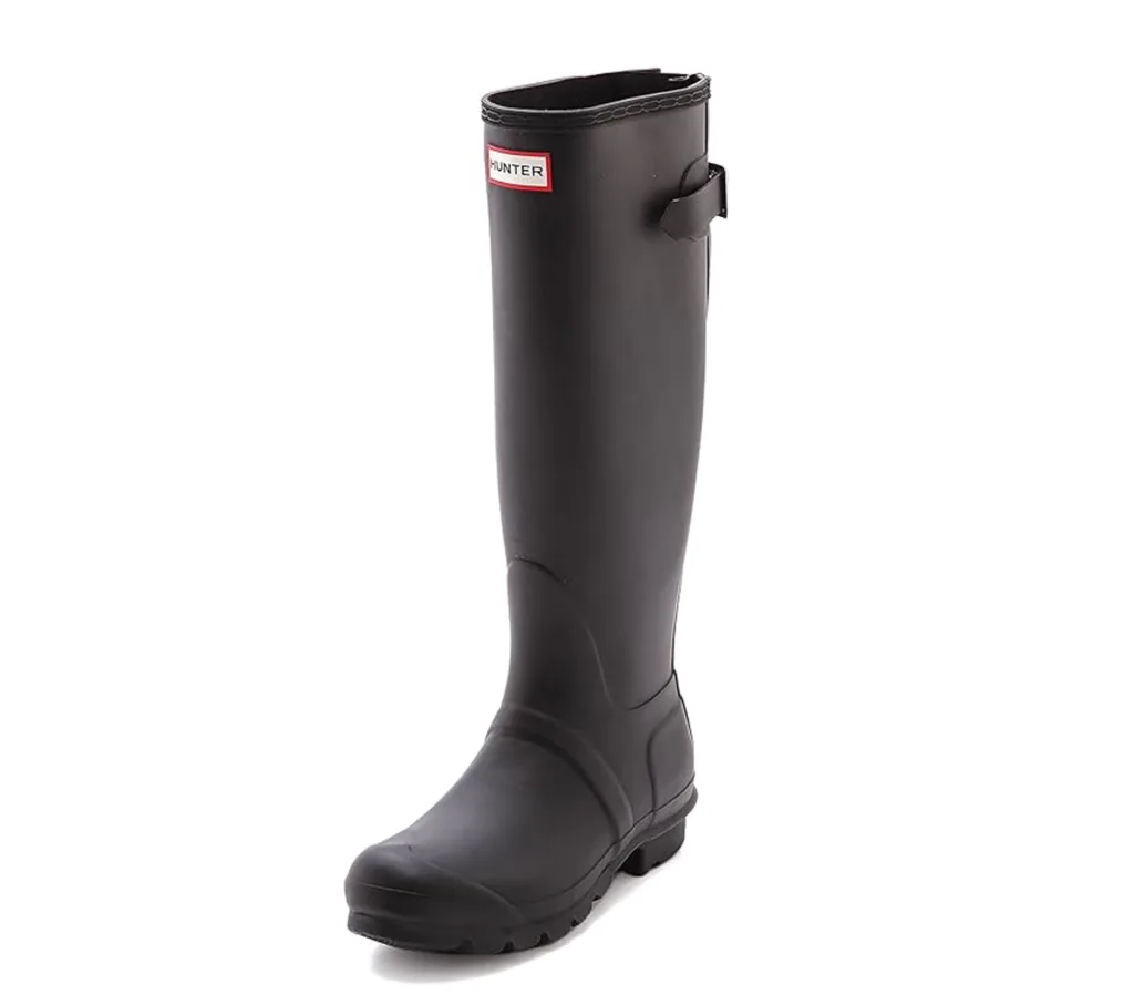 Gummistiefel von der Firma Hunter. Schwarz.